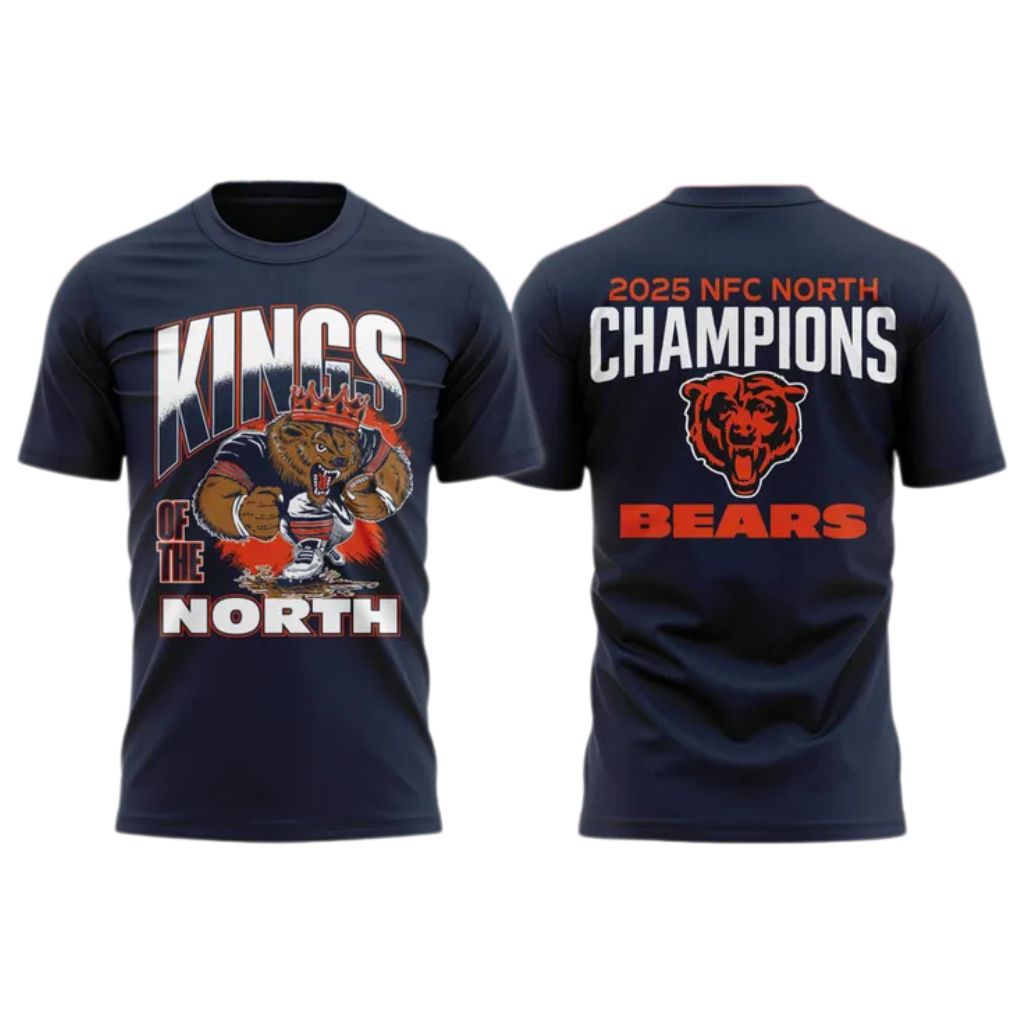 2025 Bears Kings Of The North Champions Hoodie