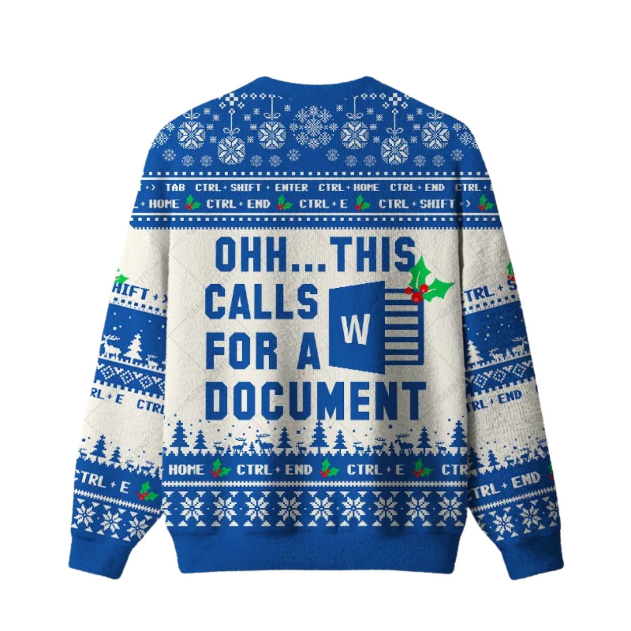2025 Ohh This Calls For A Document Ugly Christmas Sweater