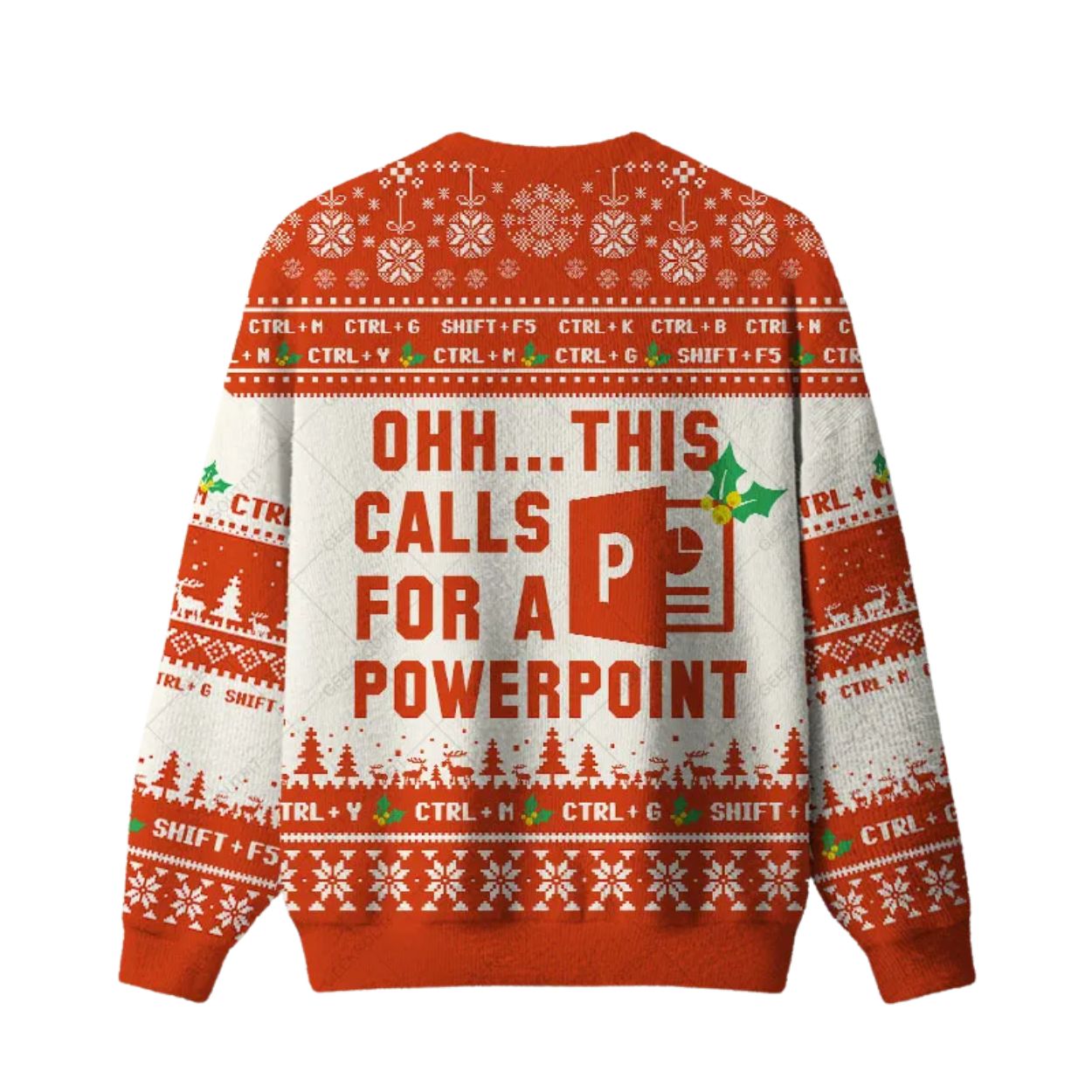 2025 Ohh This Calls For A Powerpoint Ugly Christmas Sweater