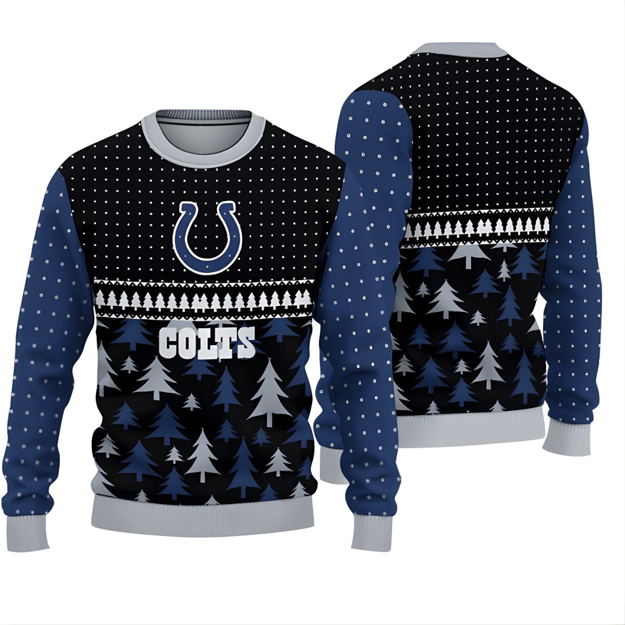 Colts Blue Winter Festive Ugly Christmas Sweater