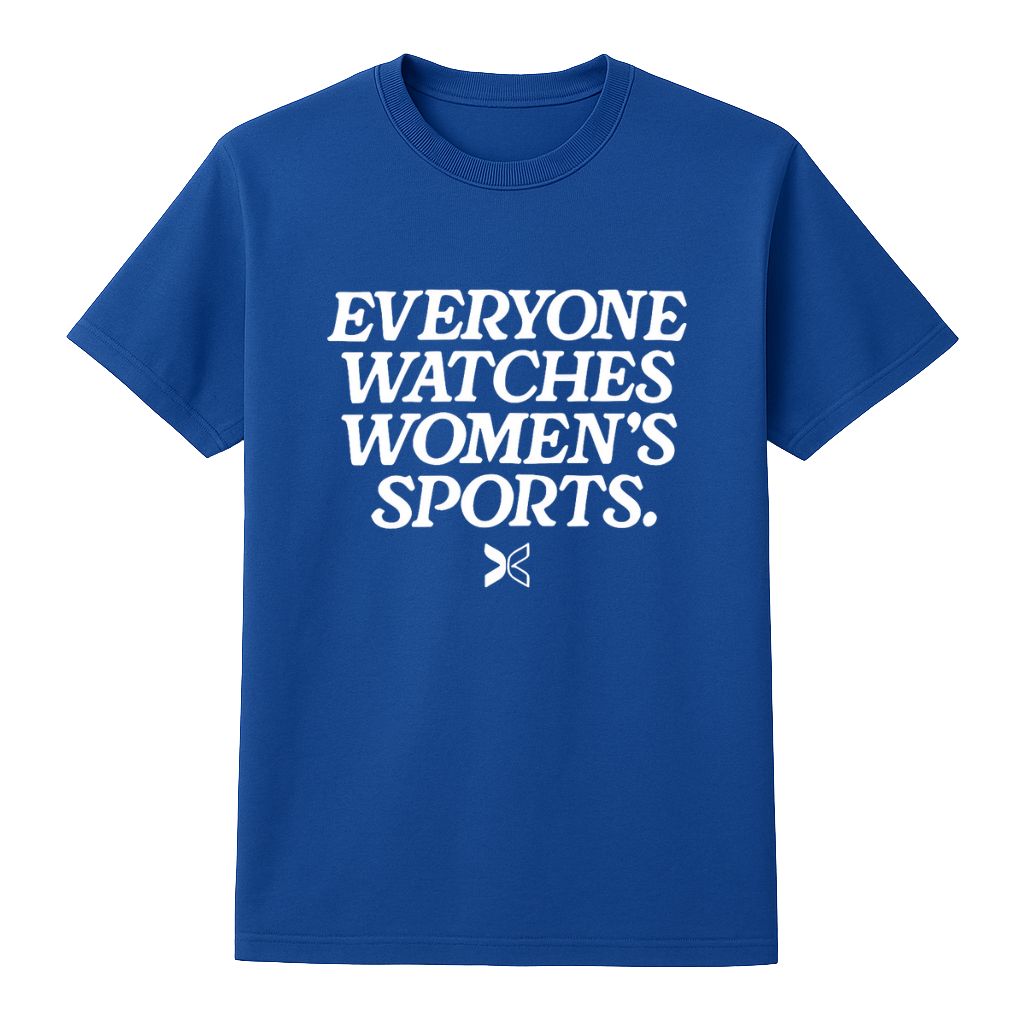 Everyone Watches Women’s Sports Shirt Blue