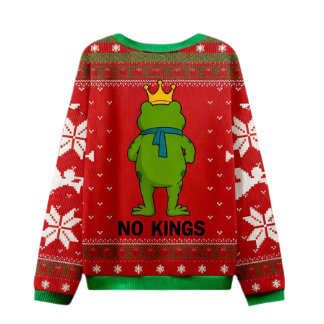 Frog No Kings Resist Ugly Christmas Sweater