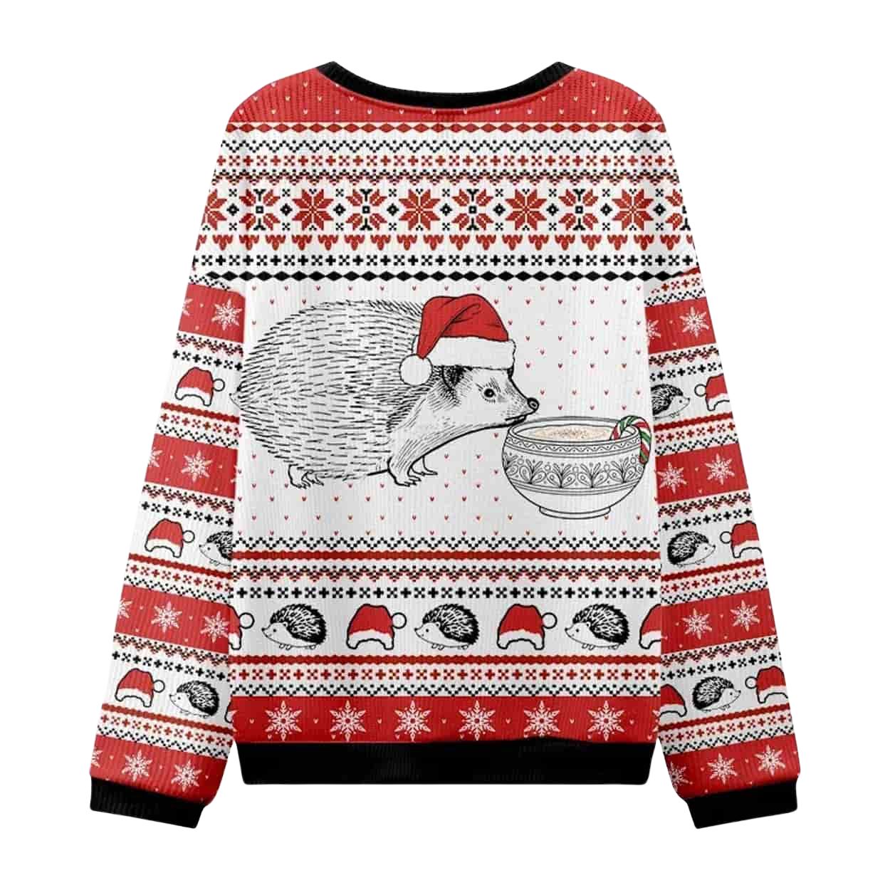 Hedgehog Rejection Why Don’t You Just Share The Nog Ugly Christmas Sweater