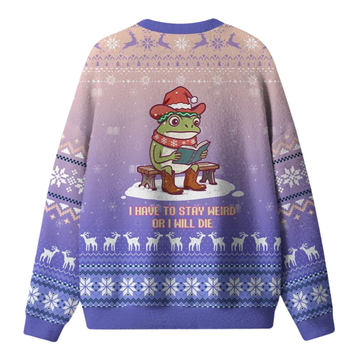 I Have To Stay Weird Frog Ugly Christmas Sweater