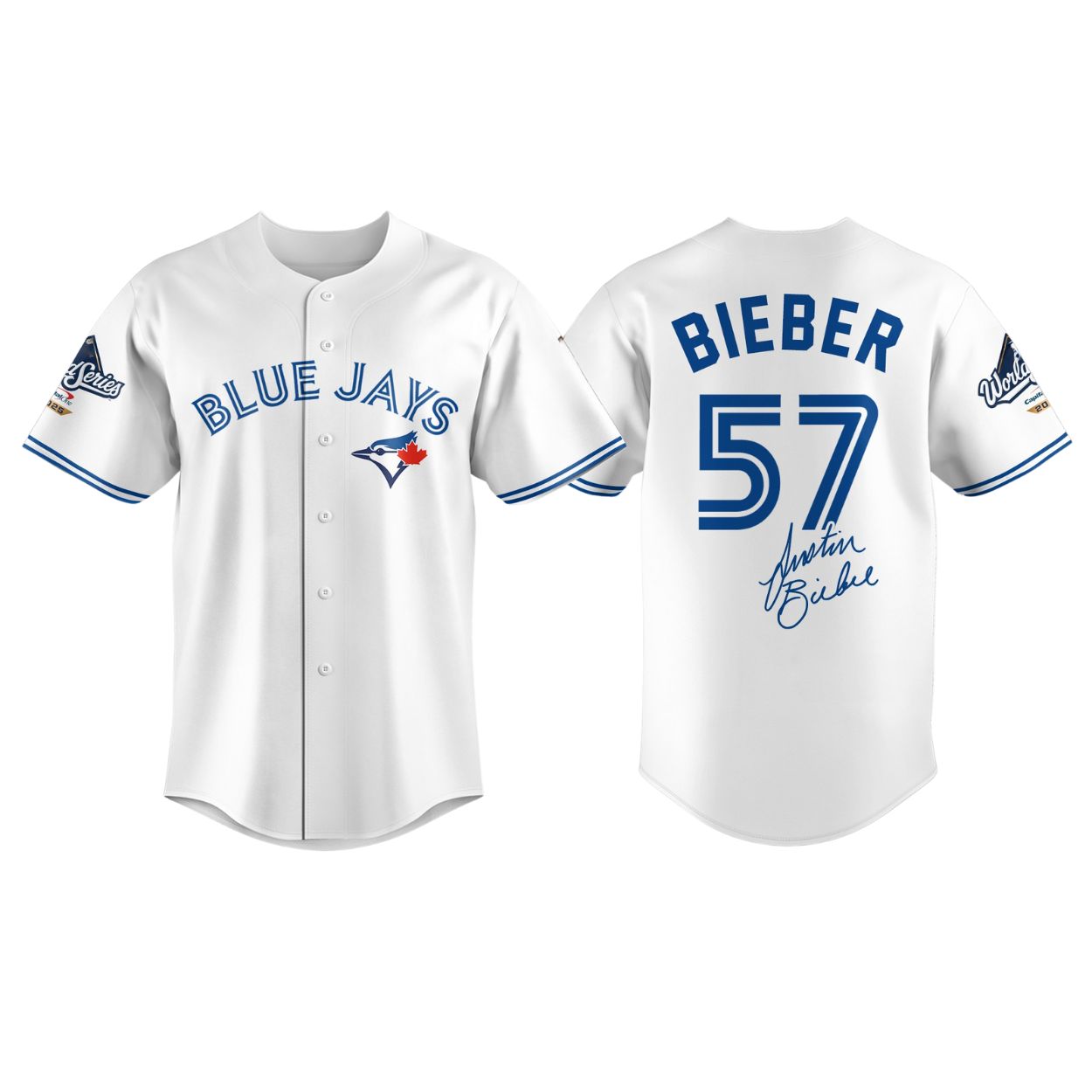 Justin Bieber Blue Jays 2025 Jersey