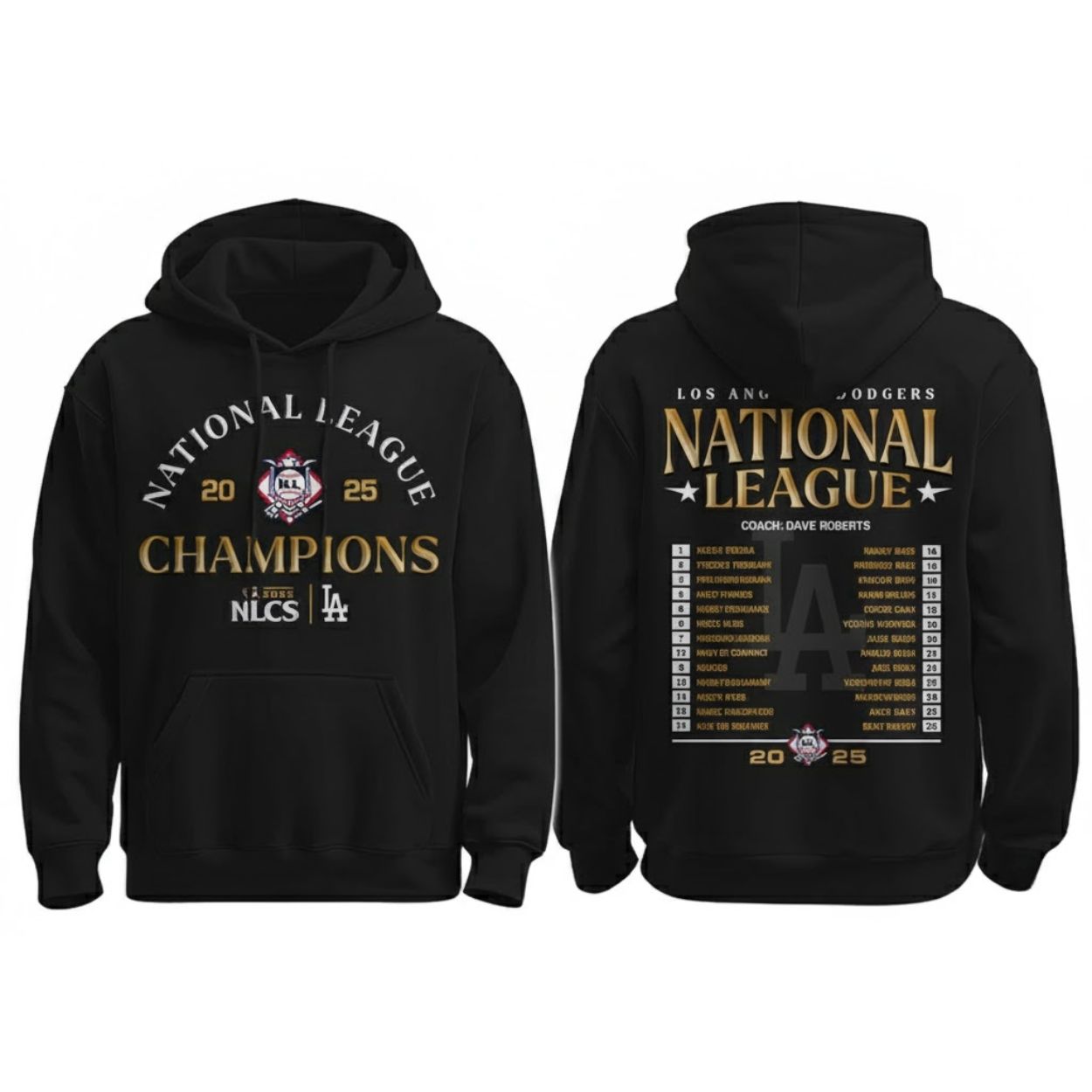 LA Dodgers 2025 NLCS Champions Roster Shirt