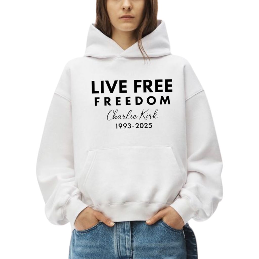Live Free Charlie Kirk Freedom 1993-2025 Shirt