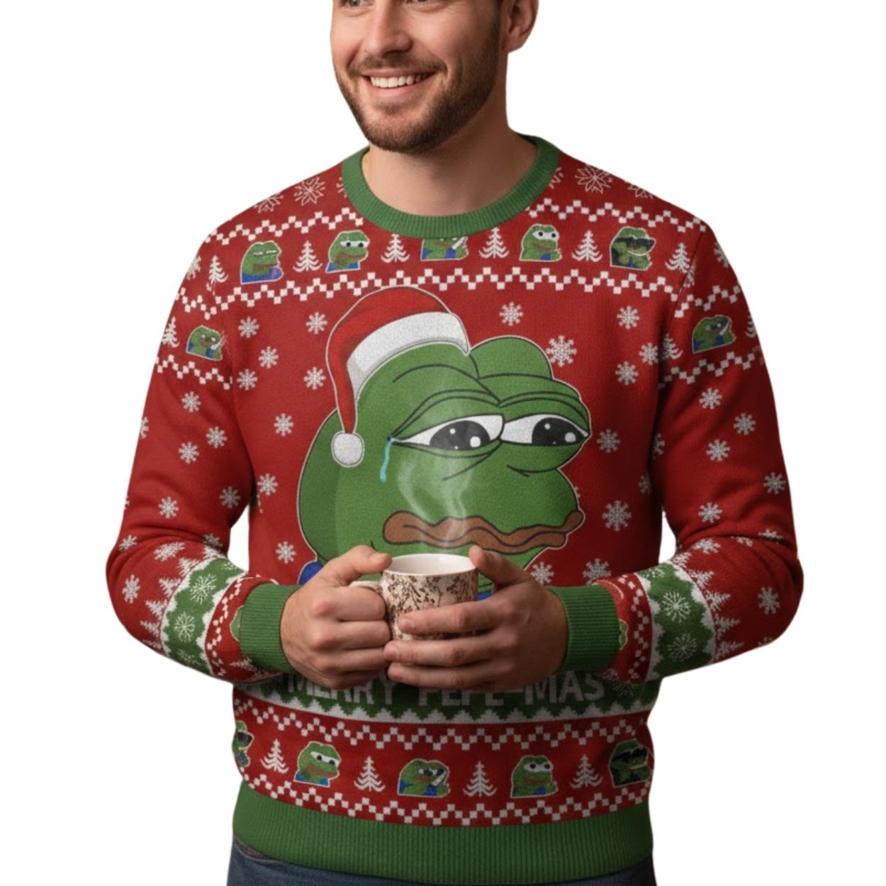 Merry Pepe-Mas Ugly Christmas Sweatshirt