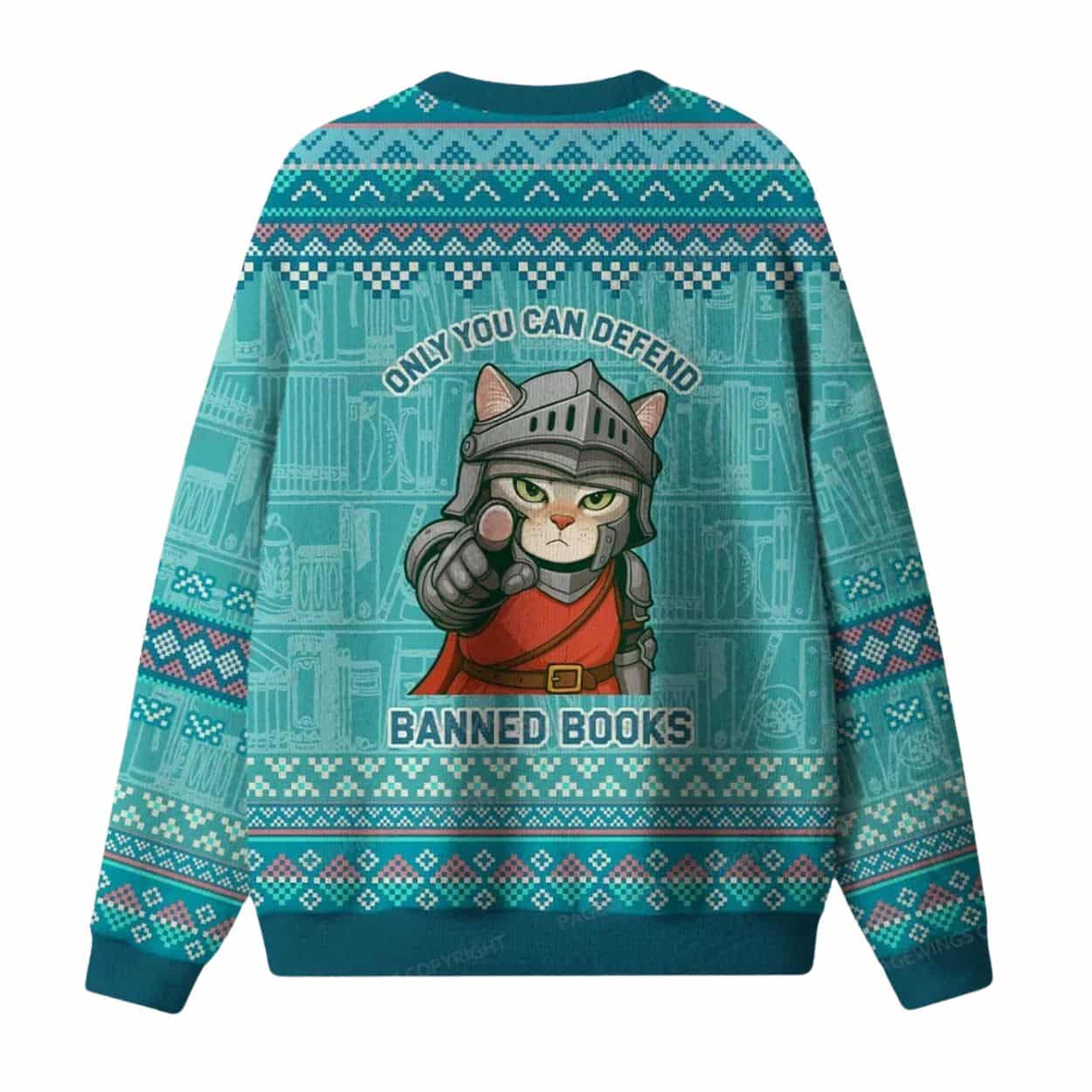 Only You Can Defend Banned Books Christmas Ugly Sweater