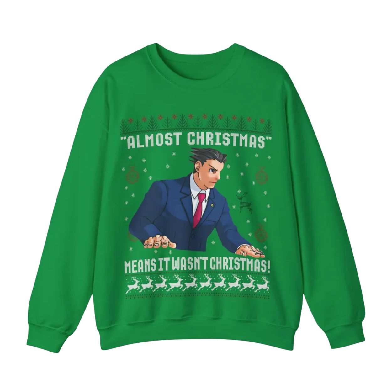 Phoenix Wright Almost Christmas Means It Wasn’t Christmas Sweater