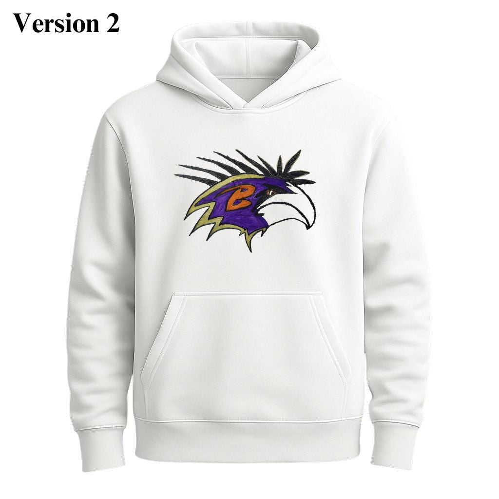 Ravens Crucial Catch Kids Art Hoodie