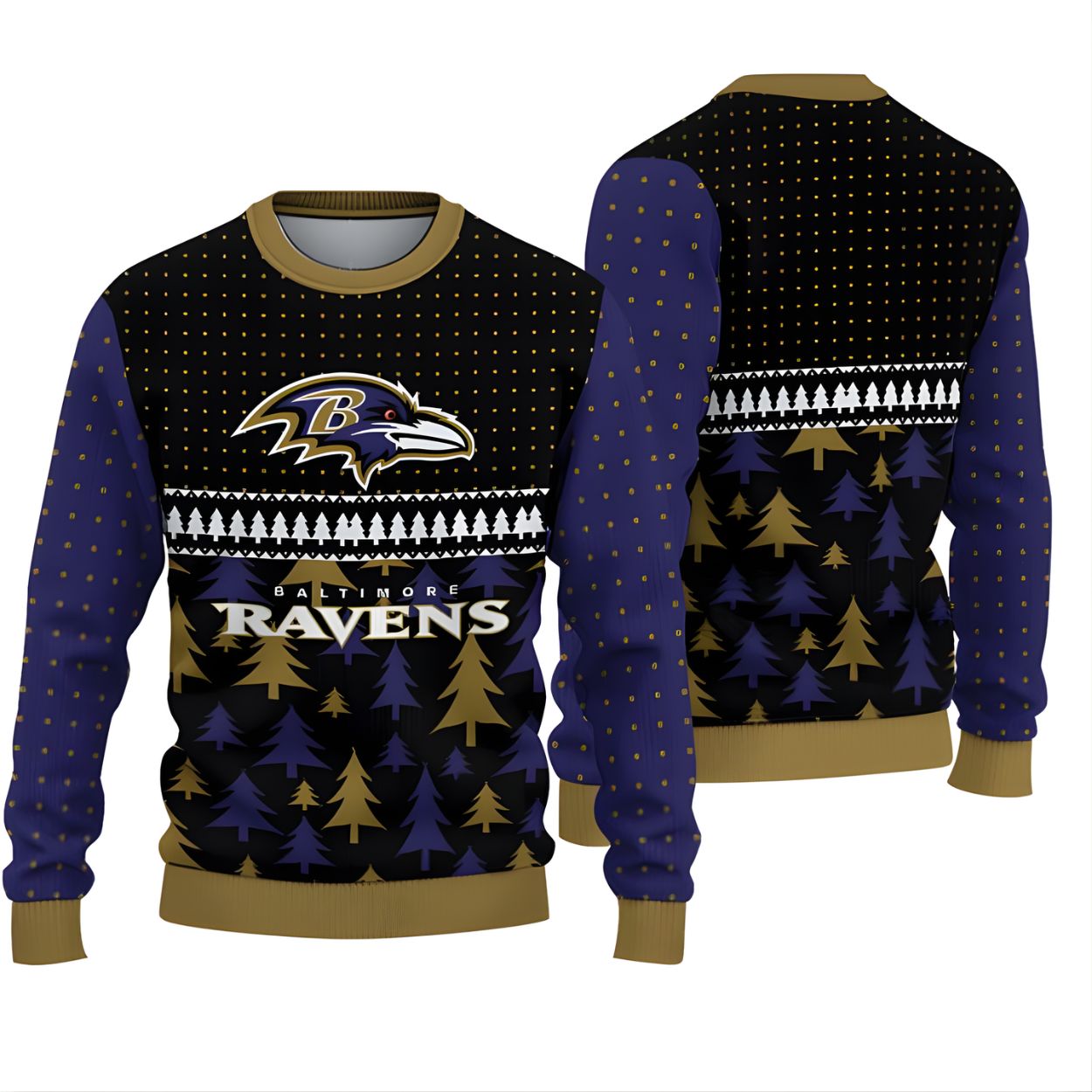 Ravens Winter Glory Ugly Christmas Sweater