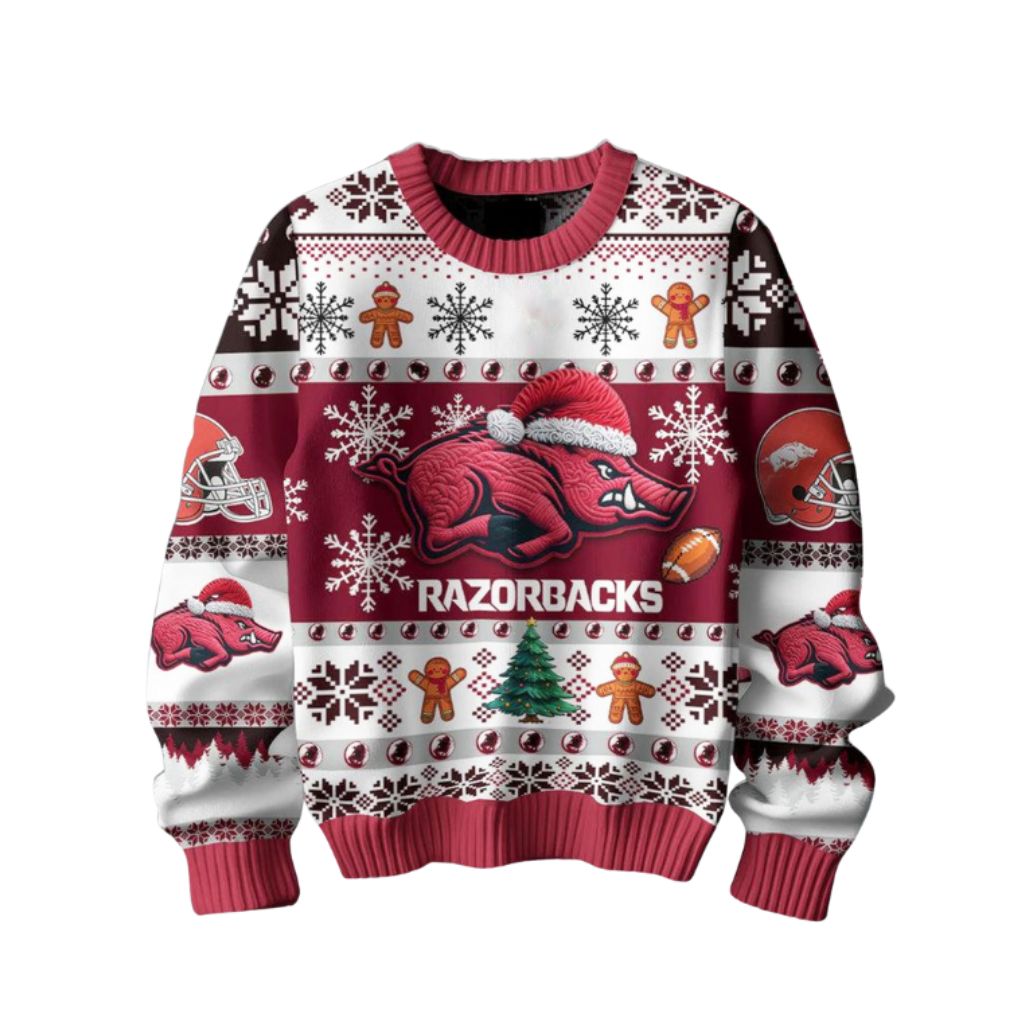 Razorbacks They Not Like Us Christmas Ugly Sweater
