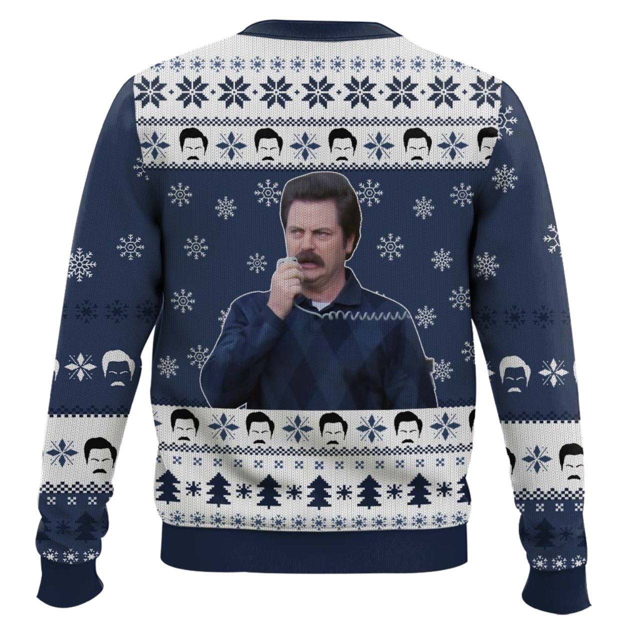 Ron Swanson Please Do Not Approach Me Ugly Christmas Sweater