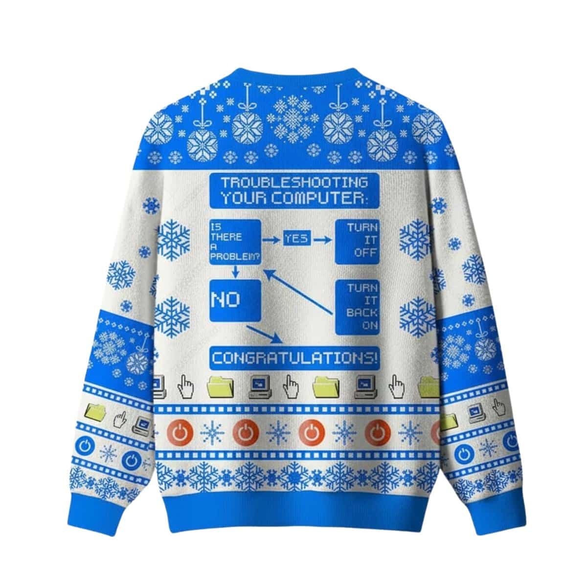 Troubleshooting Your Computer Ugly Christmas Sweater
