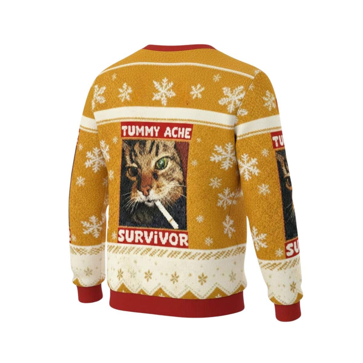 Tummy Ache Survivor Ugly Christmas Sweater