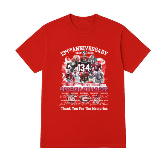 134Th Anniversary Georgia Bulldogs Signature Shirt
