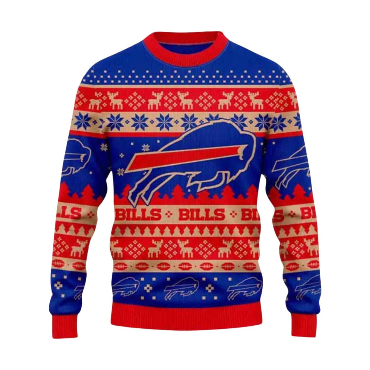 2025 Bills Holiday Ugly Christmas Sweater