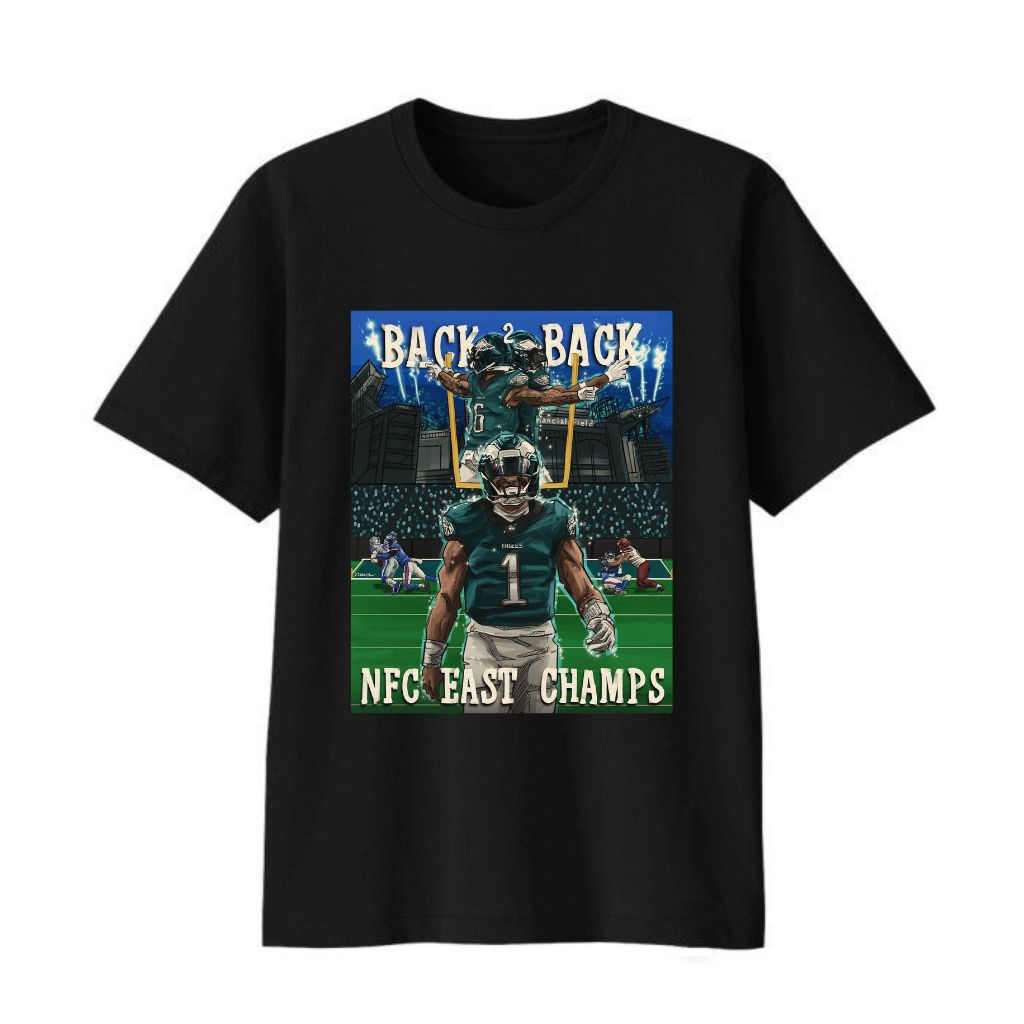 2025 Eagles Back To Back NFC East Champs Shirt