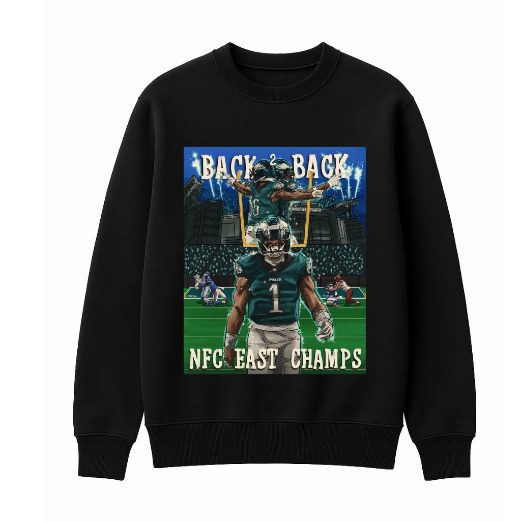 2025 Eagles Back To Back NFC East Champs Shirt