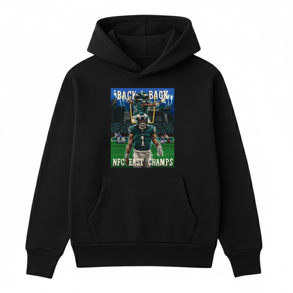 2025 Eagles Back To Back NFC East Champs Shirt