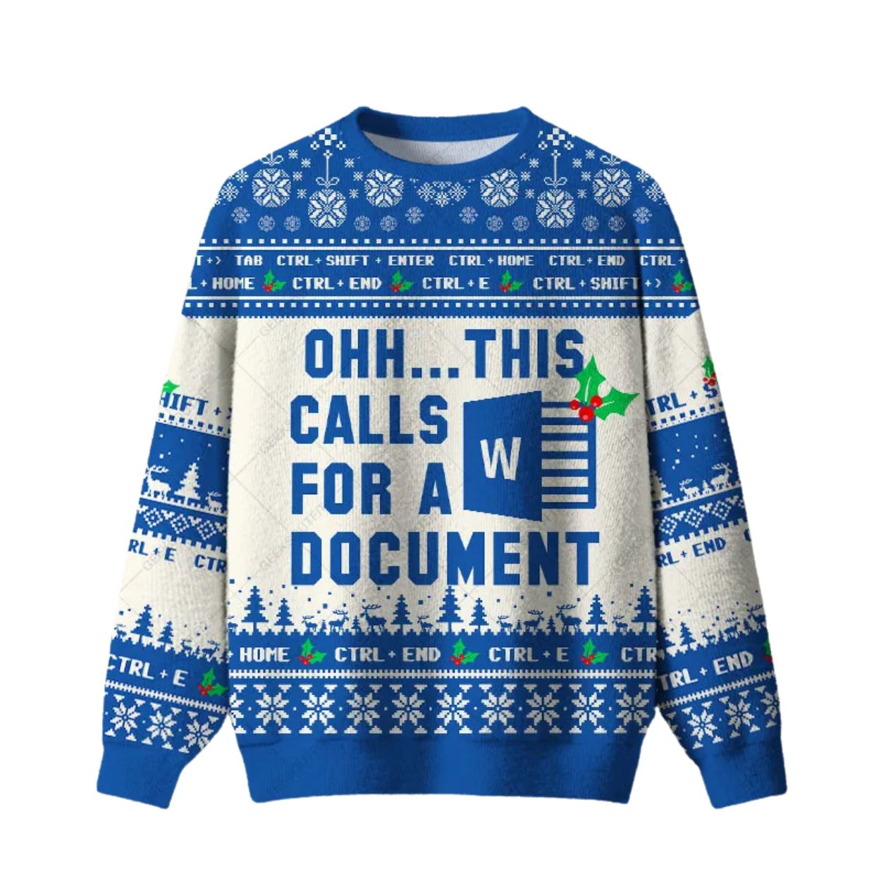 2025 Ohh This Calls For A Document Ugly Christmas Sweater