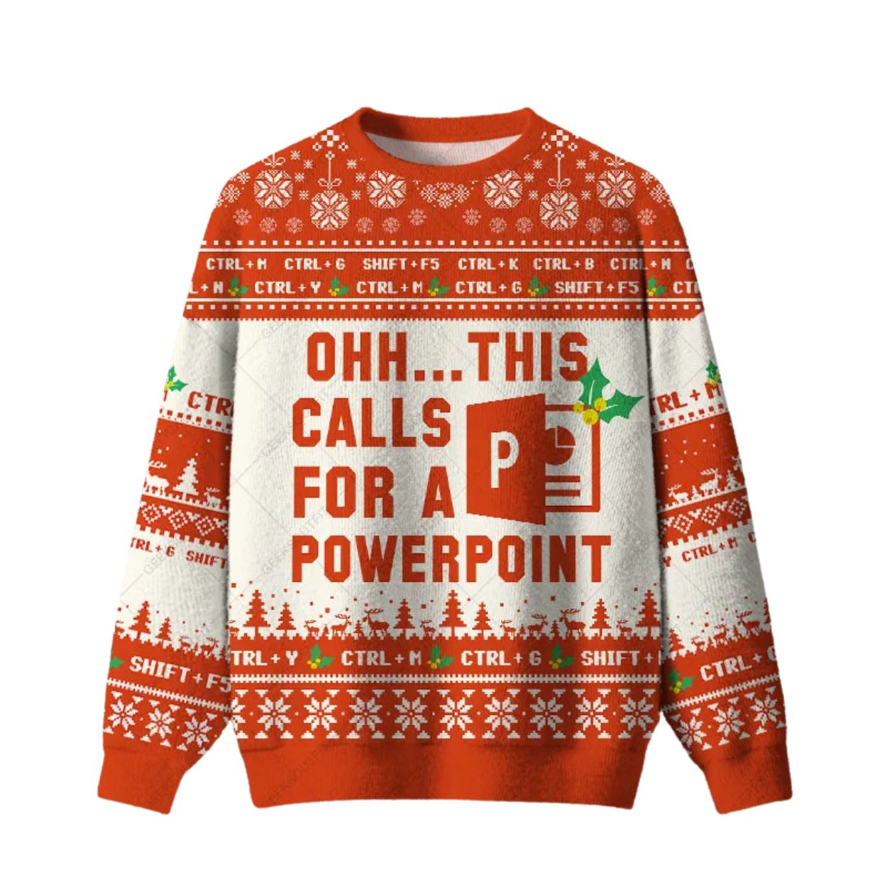 2025 Ohh This Calls For A Powerpoint Ugly Christmas Sweater