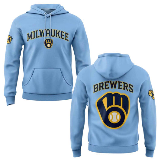2026 Brewers Powder Blue Hoodie