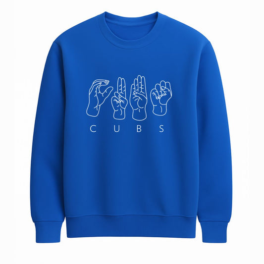 2026 Cubs Deaf Inclusive Night Crewneck Sweatshirt