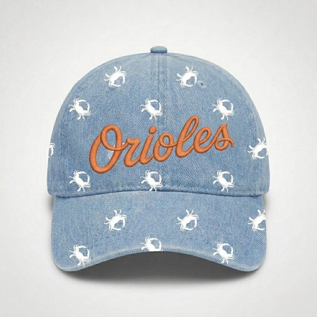 2026 Orioles Denim Crab Giveaway Cap