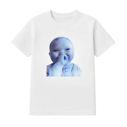 AI Baby Holding Laugh Meme Viral Trend Shirt