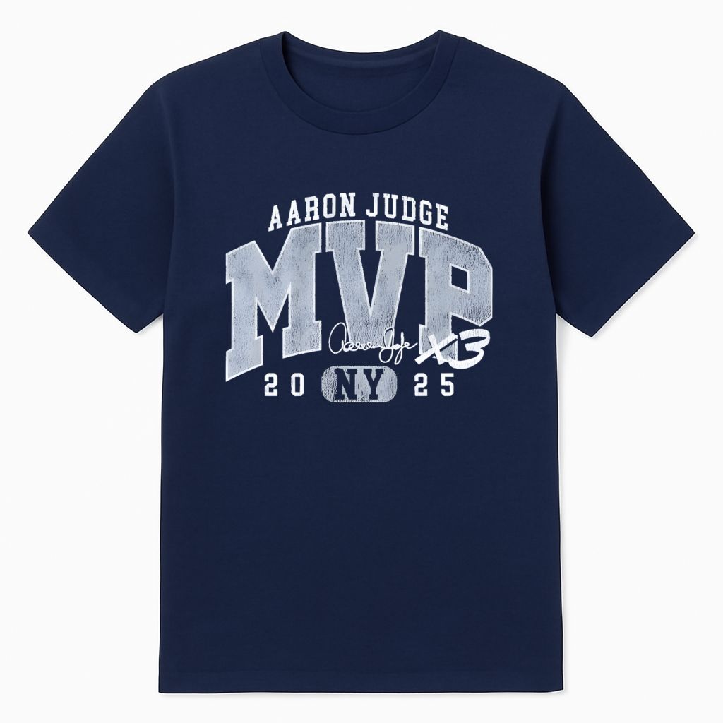 Aaron Judge 2025 MVP X3 Yankees Signature Shirt