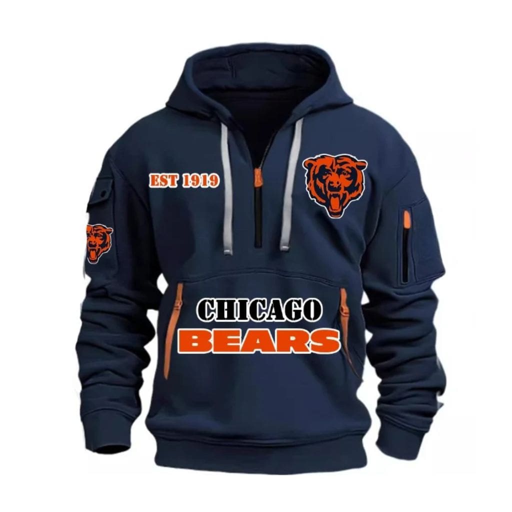 Bears EST 1919 Quarter Zip Hoodie