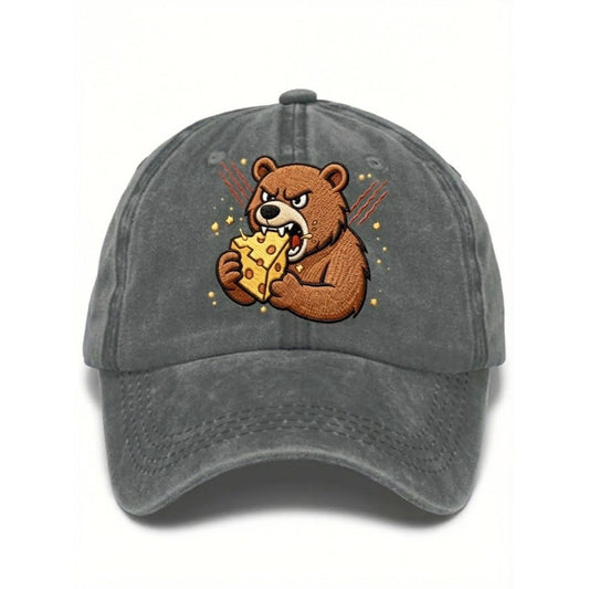 Bears Eating Cheese Football Lover Print Hat
