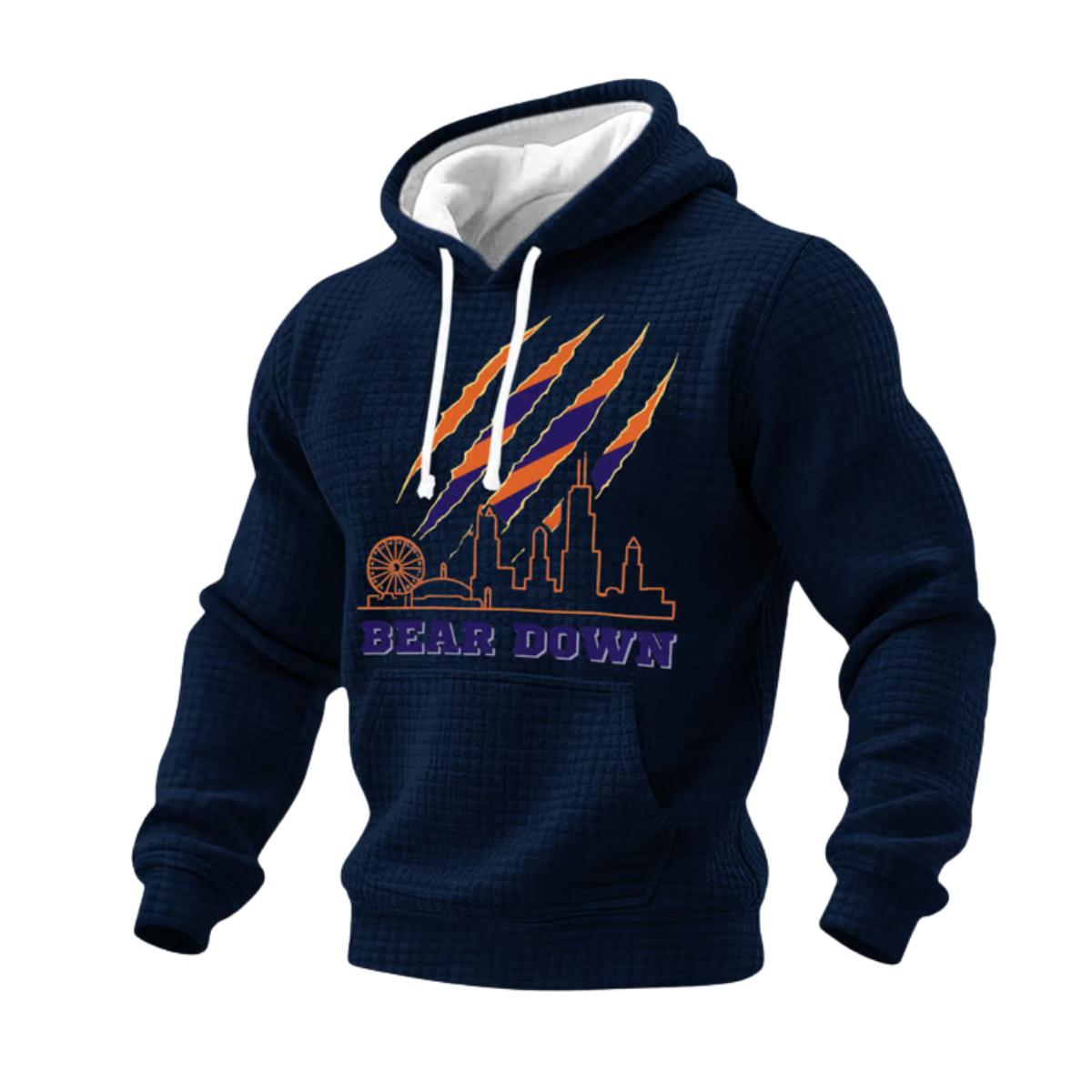 Bears Good Better Best Bear Down Print Hoodie