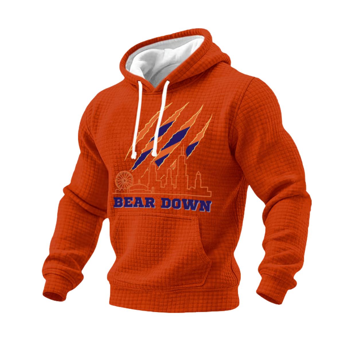 Bears Good Better Best Bear Down Print Hoodie