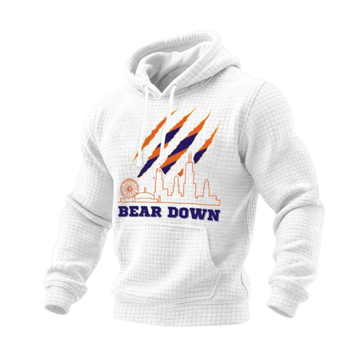 Bears Good Better Best Bear Down Print Hoodie