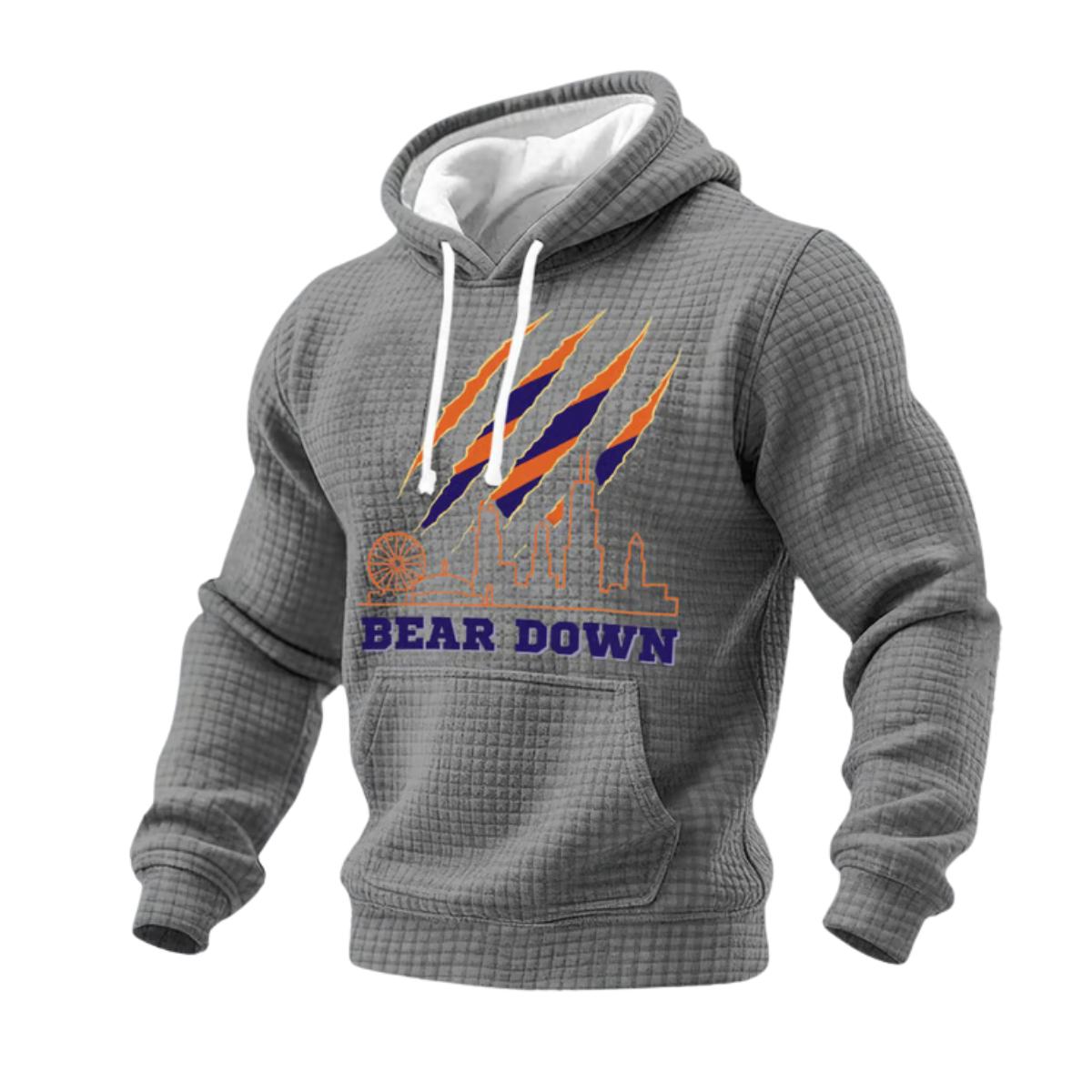 Bears Good Better Best Bear Down Print Hoodie