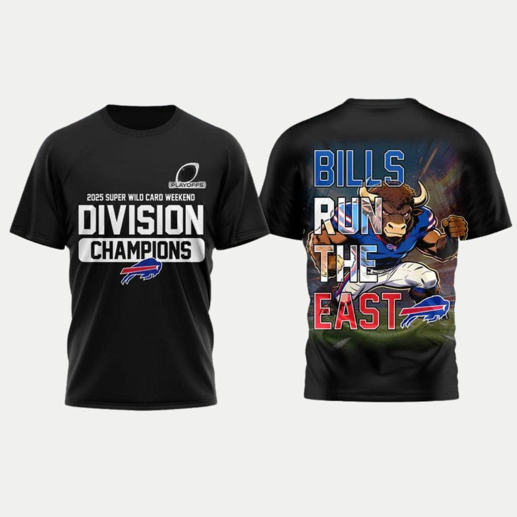 Bills 2025 Super Wild Card Weekend Division Champions Shirt