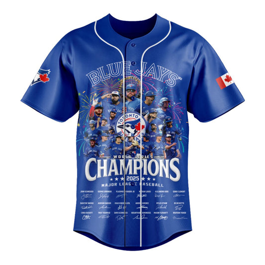 Blue Jays World Series 2025 Champions Team Celebration Jersey