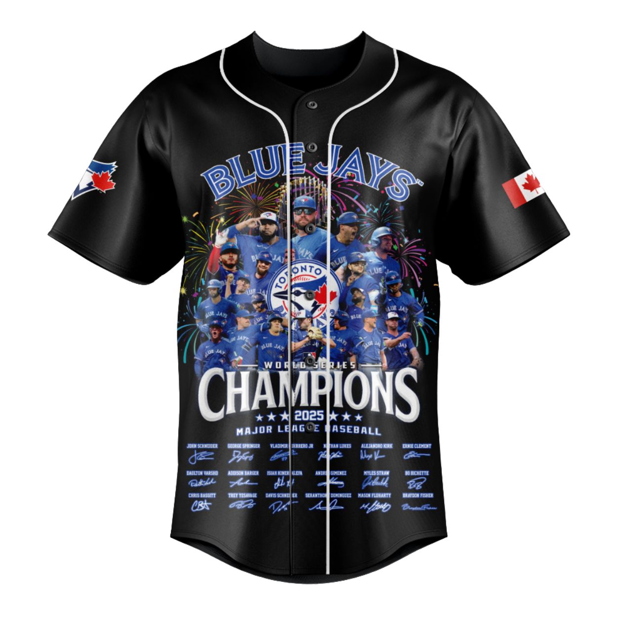 Blue Jays World Series 2025 Champions Team Celebration Jersey