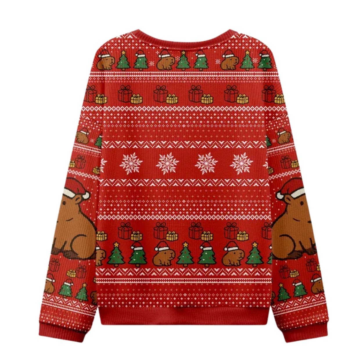 Capybara Celebration Holidays Ugly Christmas Sweater