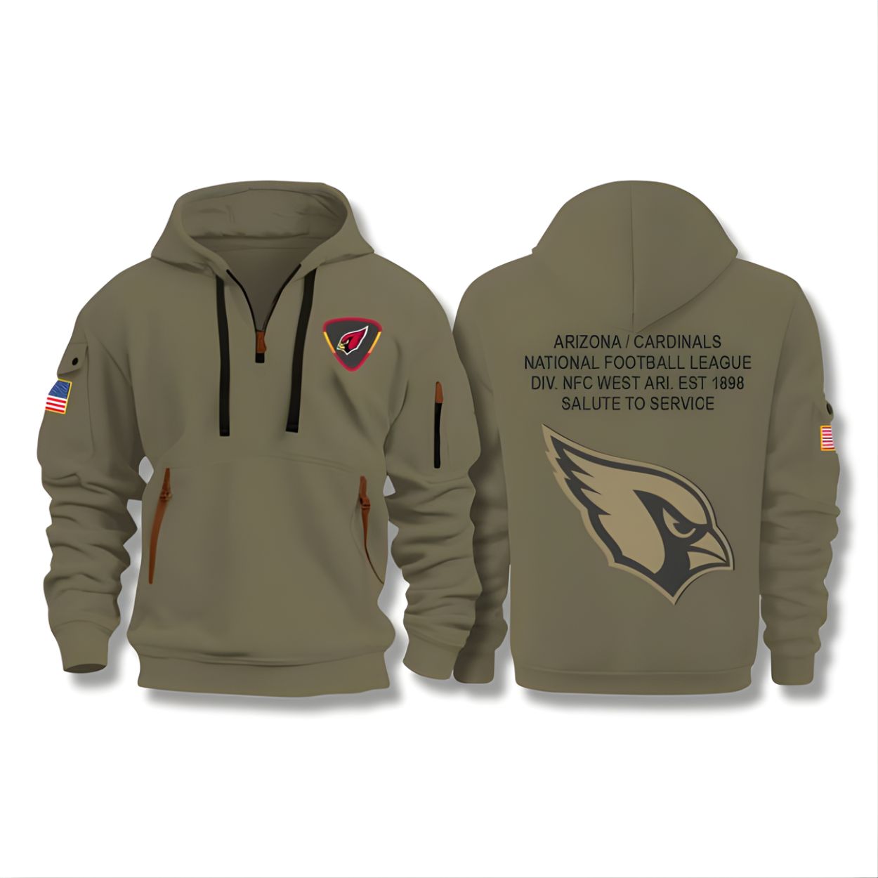 Cardinals Salute To Service 2025 Quarter Zip Hoodie