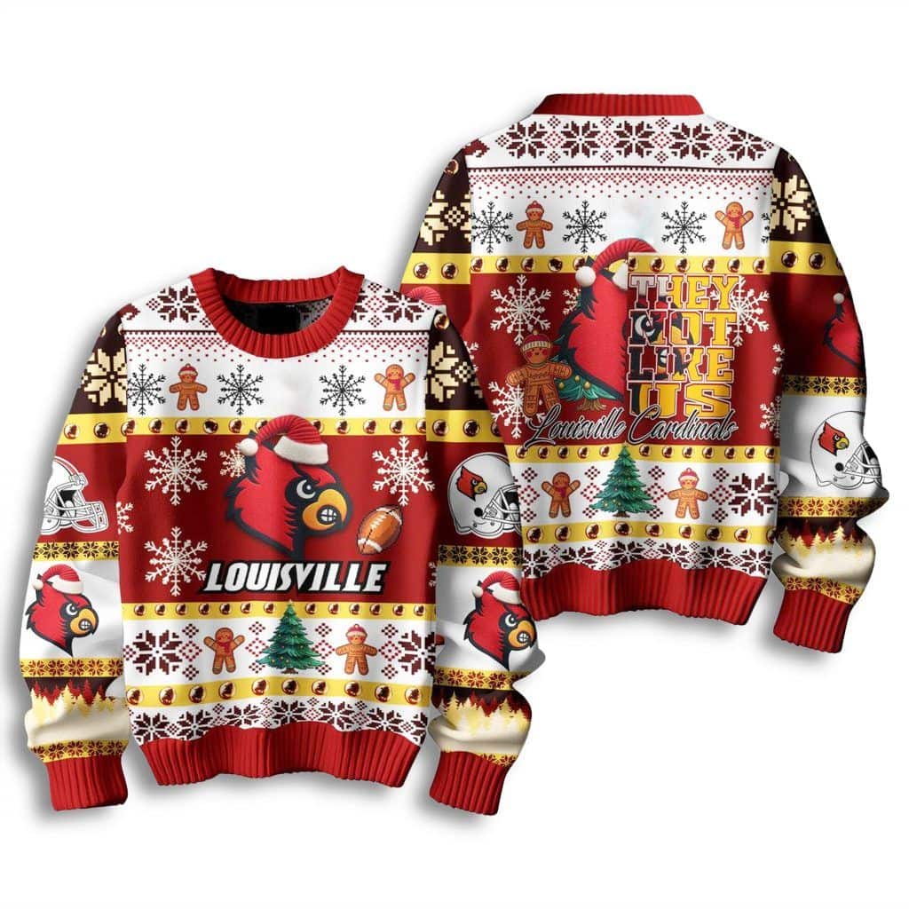 Cardinals They Not Like Us Christmas Ugly Sweater