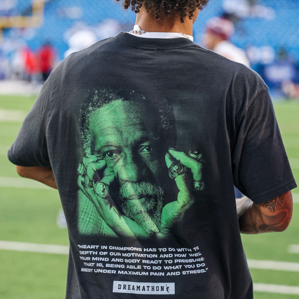 Christian Gonzalez Bill Russell Tribute Shirt