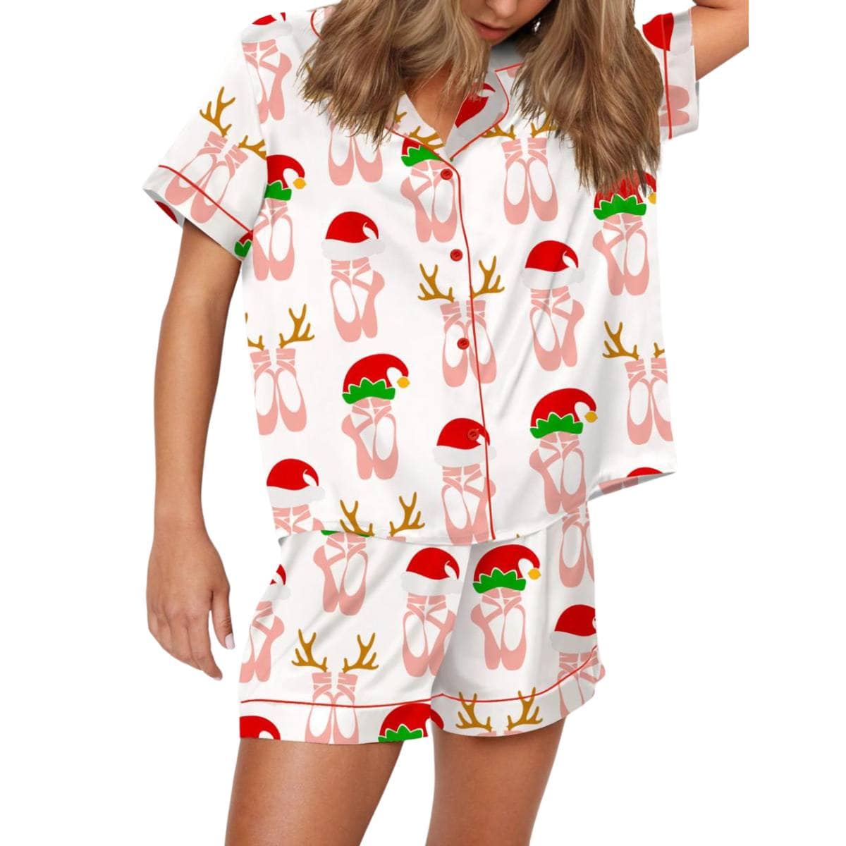 Christmas Ballet Shoes Pajama Set