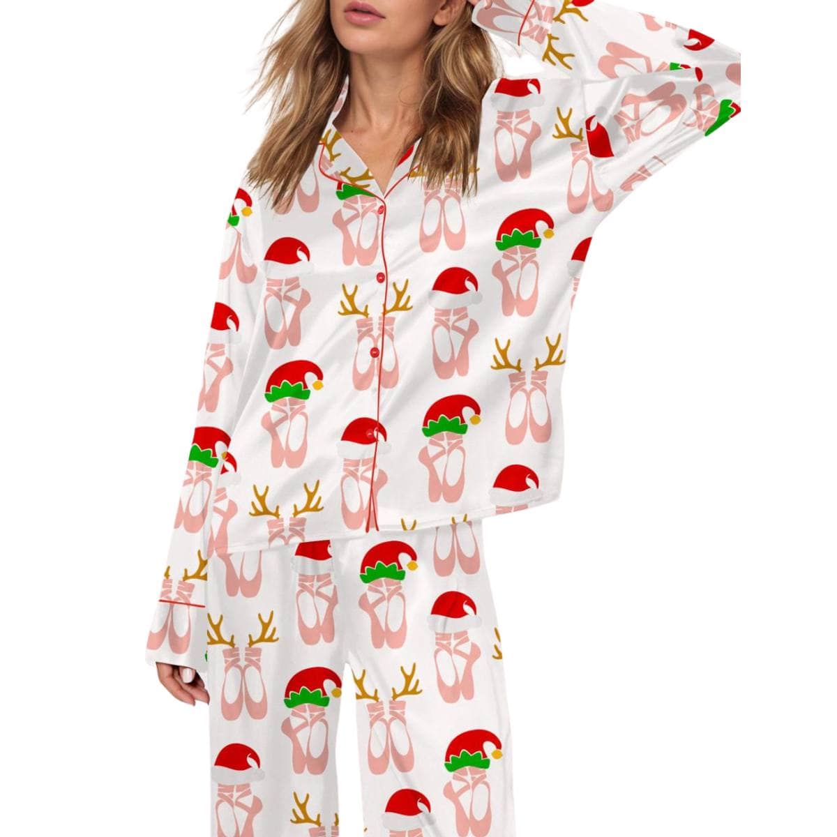 Christmas Ballet Shoes Pajama Set