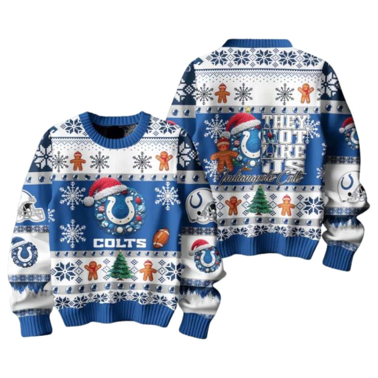 Colts They Not Like Us Ugly Christmas Sweater