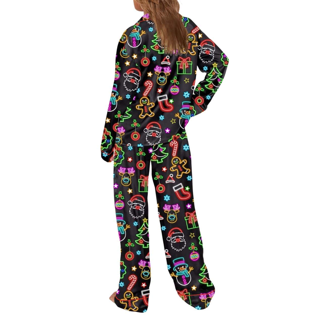 Cute Neon Christmas Pajama Set