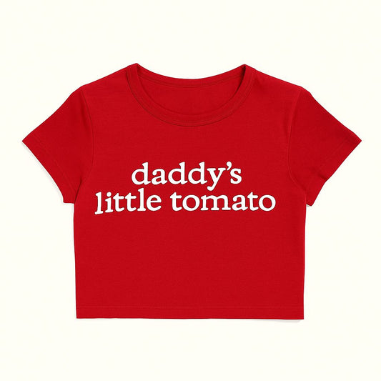 Daddy's Little Tomato Croptop